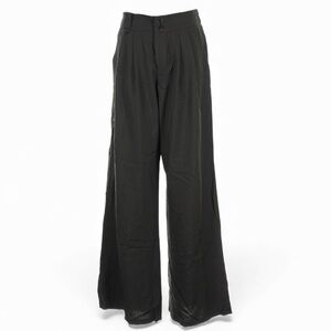 Black High Rise Wide Leg Trousers Size L